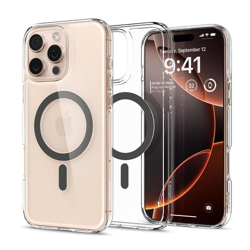 For iPhone 16/ Pro/ Max Plus 16e Case SPIGEN Ultra Hybrid MagSafe Clear Cover - Picture 57 of 169
