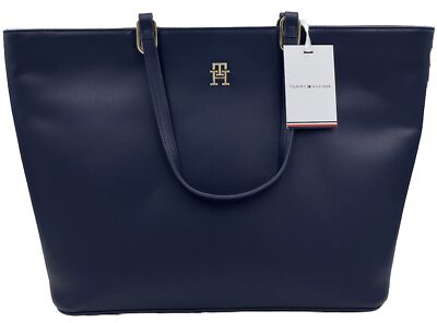 Tommy Hilfiger Damentasche Schultertasche Tasche Blau