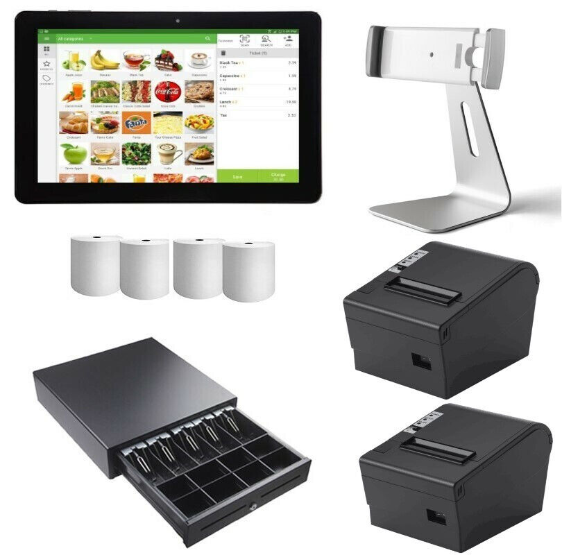 Free POS Software. Point of Sale System. Loyverse POS with tablet 2 BT Printers