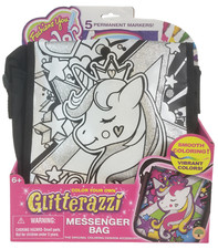 Fashions You Color Glitterazzi Color Your Own Unicorn Messenger Bag