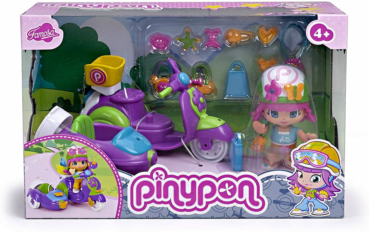 Famosa Pinypon Mondo City Moto Sidecar