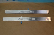 12-15 MERCEDES C63 C250 C350 AMG SEDAN DOOR STEP SILLS LED ILLUMINATED LIGHTS #2