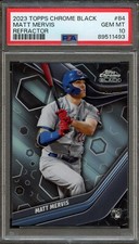 BB - 2023 Topps Chrome Black - Refractor 164/199 - #84 - Matt Mervis - PSA 10