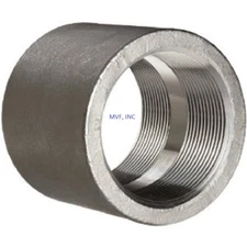 1/2" 3000 (3M) Threaded (NPT) Full Coupling Coupler A105 Forged Steel FS050421