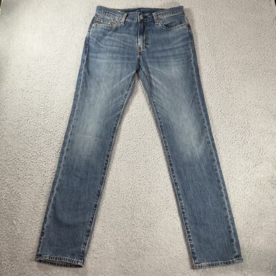 Levis Lot 511 Jeans Mens Size 30 x 32 Blue Denim Big E
