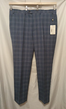 LAUREN Ralph Lauren Trousers Edgewood 44Wx32L Blue Plaid UltraFlex Classic Fit
