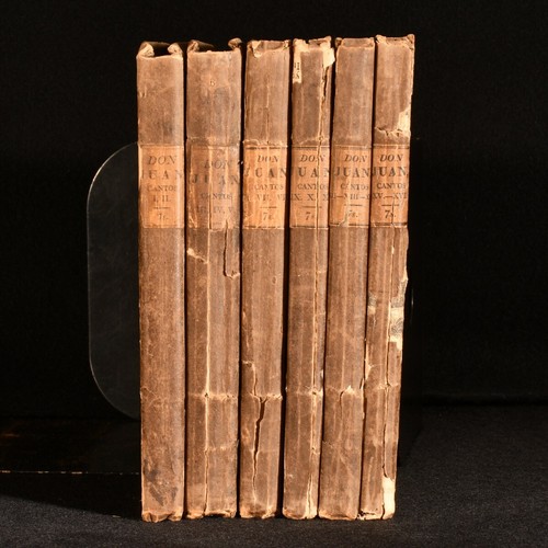 1822-24 6vols Don Juan Lord Byron First Editions Cantos VI to XVI - 第 11/11 張圖片