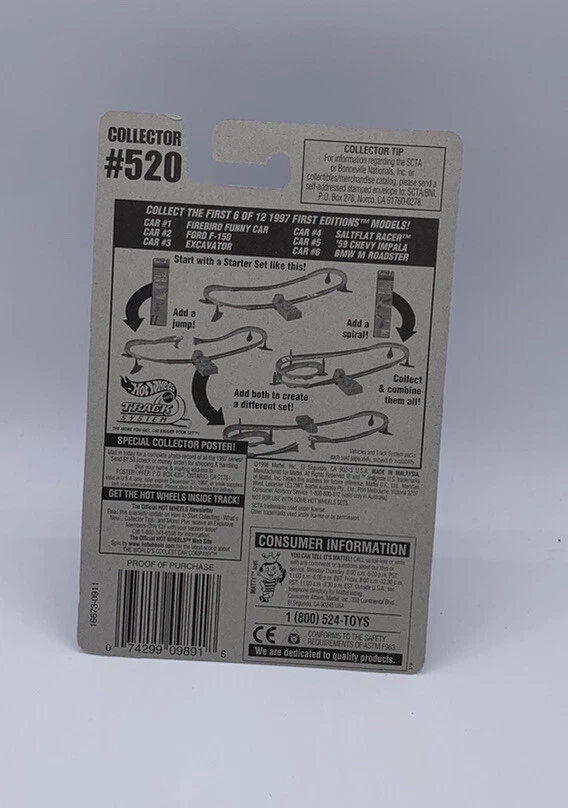 Hot Wheels 1997 First Editions Series Saltflat Racer Diecast Car #520 Red New - Image 2 of 4