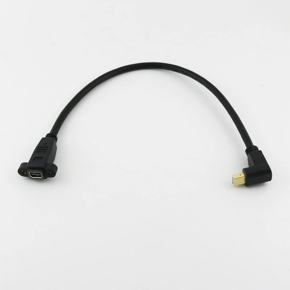 30cm Mini DisplayPort Male to Female Panel Mount Mini DP Extension Cable Cord - Image 2 of 4
