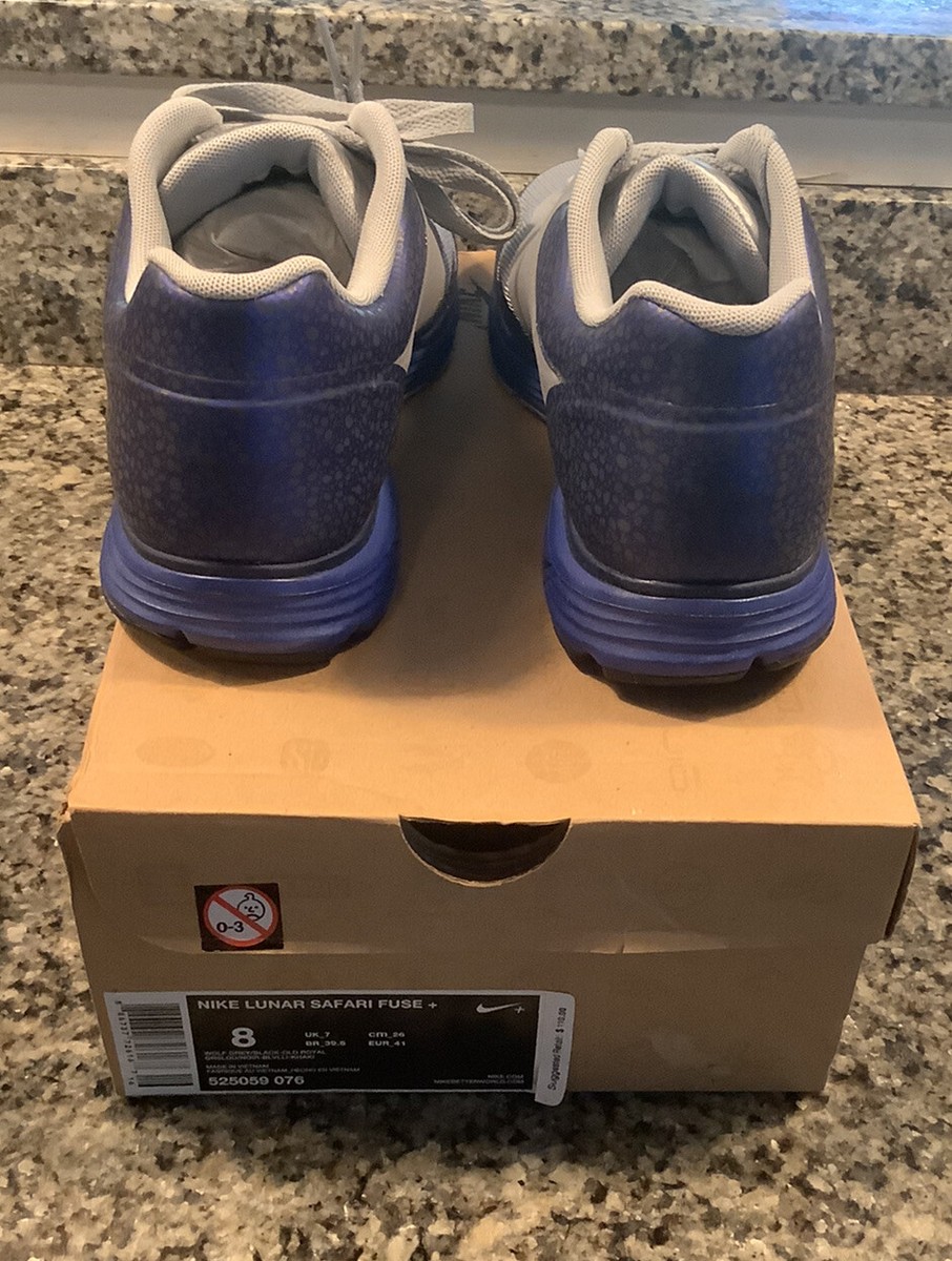 Nike Lunar Safari Fuse Running Gray-Blue-Black Size 8 Nike Lunar Safari Fuse Running Gray-Blue-Black Size 8 | eBay main image 3