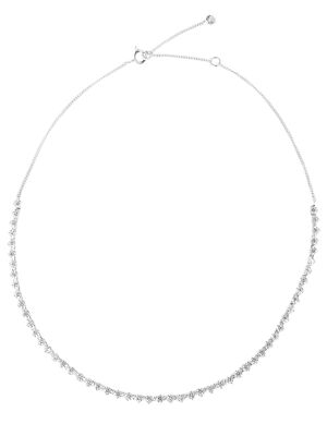 Michael Kors MKC1612AN040 Damen Collier Messing weiß 36 cm
