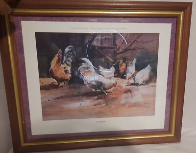 Jack C. Deloney The Strutter 1985 Print Framed Signed and Numbered 462/500 