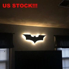 IN US!!! The Batman Logo LED Night Light Wireless Remote Control Bedroom Gifts