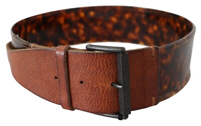 ERMANNO SCERVINO Belt Dark Brown Leather Wide Buckle Waist  display picture 2