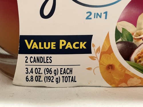 Glade Candle Jar, Air Freshener, 2In1, Hawaiian Breeze & Vanilla Passion Fruit,  - Picture 3 of 7
