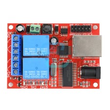 Scheda relè Ethernet LAN a 2 vie switch di ritardo modulo controller TCP/UDP server WEB
