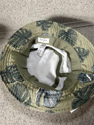 GOODFELLOW Blue Jungle Leaves Tropical Bucket Safari HAT L