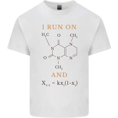 Lustiges leichtes Herren T-Shirt Coffein and Chaos Coffee I Run On Caffeine and Chaos