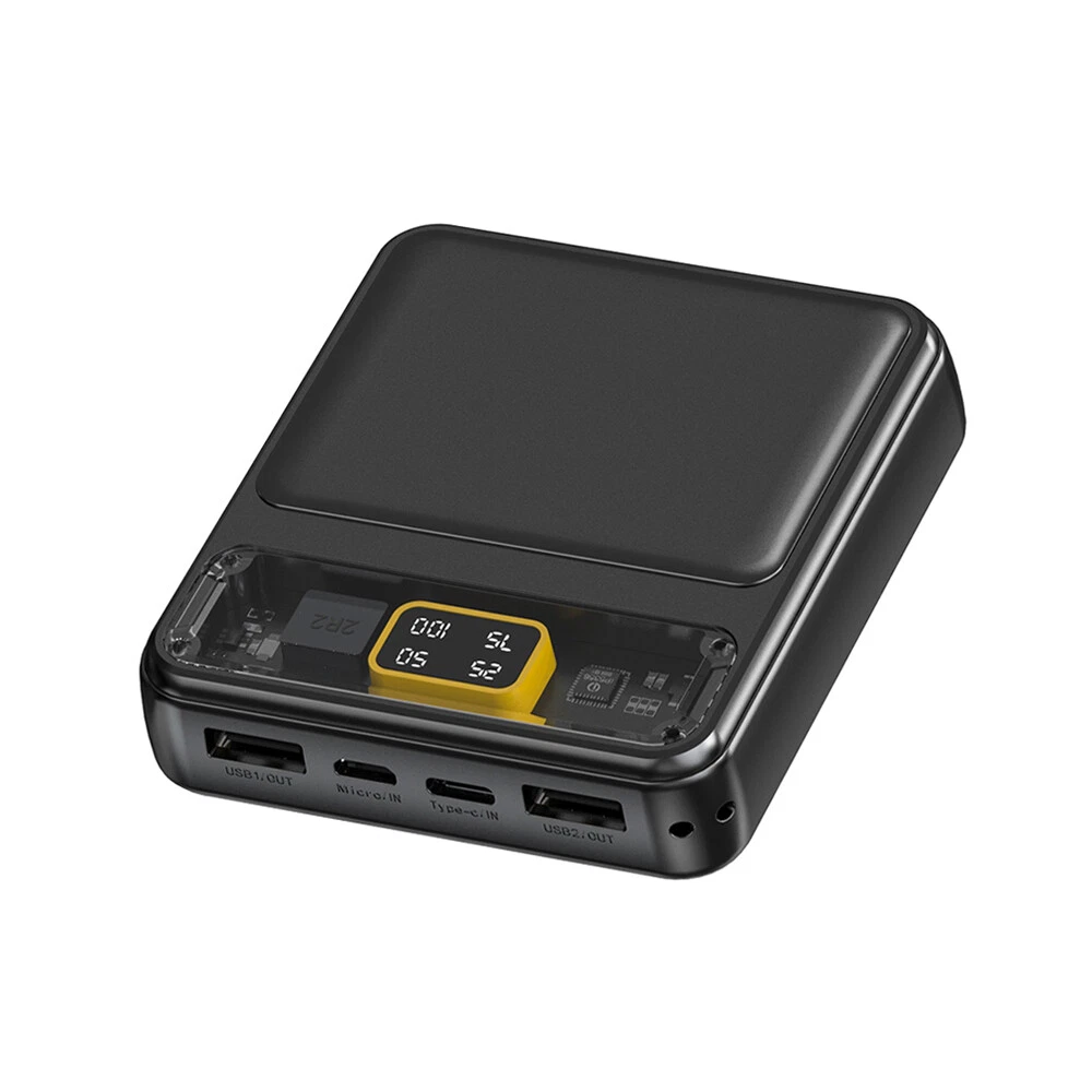 3-Slot 18650 Power Bank Case with Dual USB and LCD Display - DIY Charger Shell Kit