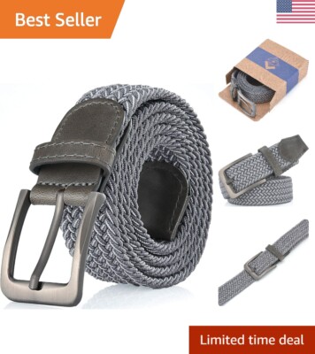 Elastic Braided Belt for Men - Adjustable Comfort - Flexible - Lasting Style