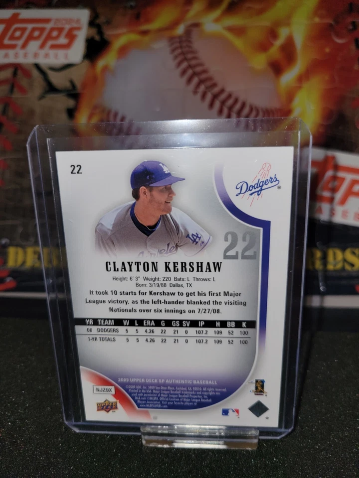 Clayton Kershaw 2009 Upper Deck SP Authentic #22 - LA Dodgers 2nd Year - Image 2 of 2