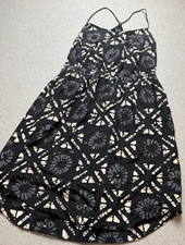 MADEWELL SILK STARVIEW BATIK GRID DRESS SZ 4