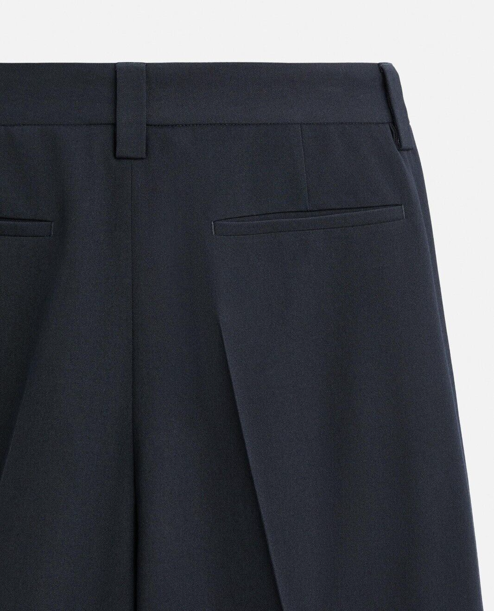 Zara x Harry Lambert Relax Fit Suit Trousers Navy Blue Size W32