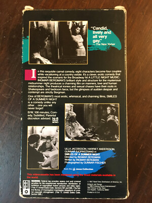 VHS Smiles of a Summer Night | eBay