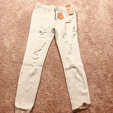 Levis 724 Jean Women 28 28x28 High Rise Super Skinny Stretch Denim Light NWT 70