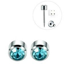 PAAR ERSTOHRSTECKER OHRSTECKER GESUNDHEITSSTECKER OHRRING OHRRINGE STEIN SILBER