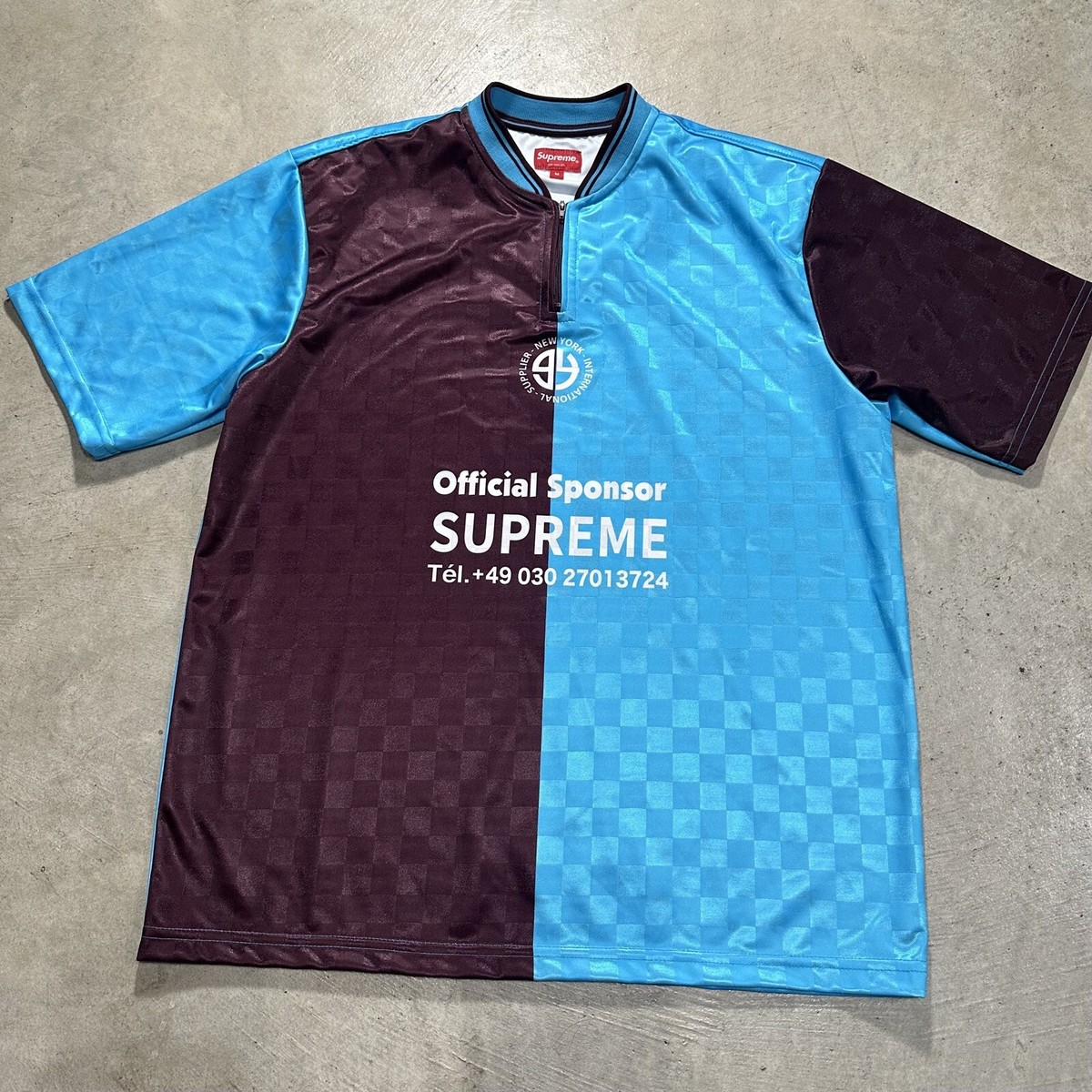 NEW NWOT Supreme Split Football Soccer Jersey Adult MEDIUM 
