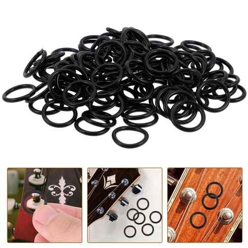 QUARKZMAN Lot De 6 Boutons Guitare Métal Noir – Contrôle Volume/Tonalité 6mm Axe Pour Électrique & Basse