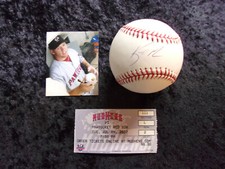 Brandon Moss Red Sox Pirates Signed Rawlings OMLB Bud Selig Baseball