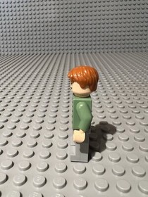 LEGO Harry Potter Arthur Weasley Minifigure Hp089 Sand Green Jacket From 4840