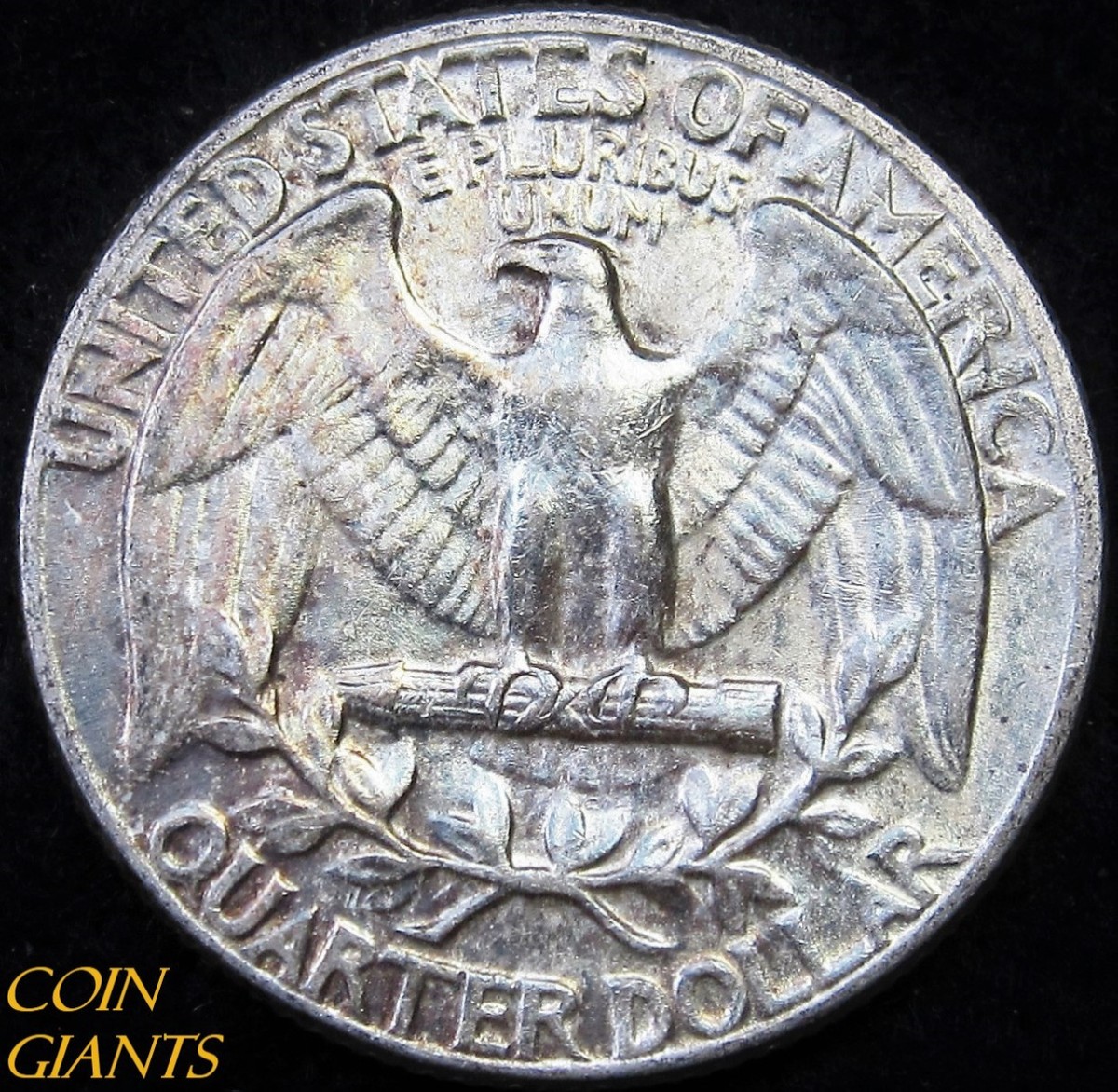1961-P Washington Quarter Blue Toned Choice Uncirculated