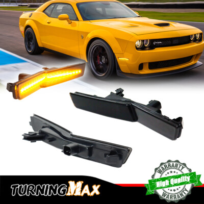 For 19-up Dodge Challenger SRT Hellcat Redeye Widebody Front Side Marker Lights