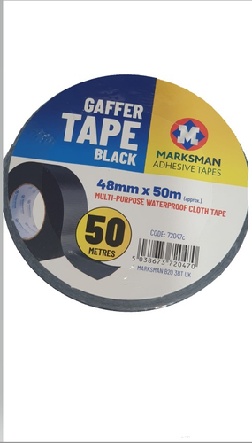 Duct Gaffer Heavy Duty Waterproof Cloth Tape 48mm x 50m black & grey quality 👍 - Picture 5 of 5