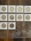 KENNEDY  HALF  DOLLAR  (10 COIN LOT),   2021-25,   P  &  D,  CLAD,  BU
