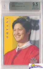 SHOHEI OHTANI 2018 Leaf Premier Rookie #PR2 GOLD PARALLEL RC #/100 BGS 9.5 GEM 