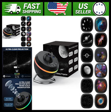 Galaxy Projector Starry Sky Night Light with Light Strip Black