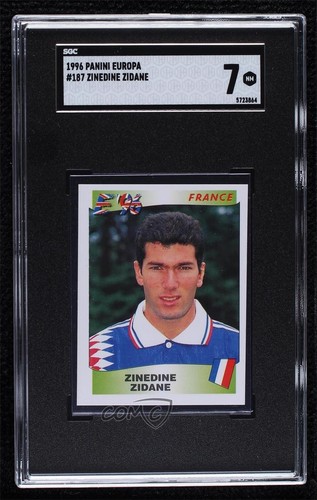 Figurine Panini EURO 96 N.187 : Zinedine Zidane (France) - Neuve, Non Collée