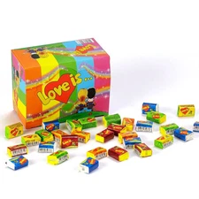 Love is Chewing Bubble Gum - Assorted 4 to 5 Flavors - 100pcs Box