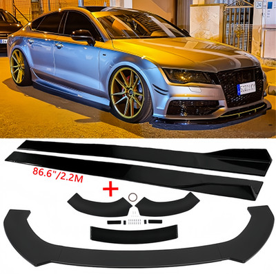 Spoilerschwert Frontspoiler + 2.2m Seitenschweller für Audi A7 S7 4G S-Line