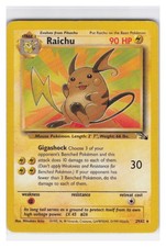 Raichu (29) Unlimited Rare Fossil 29/62 LP on eBay