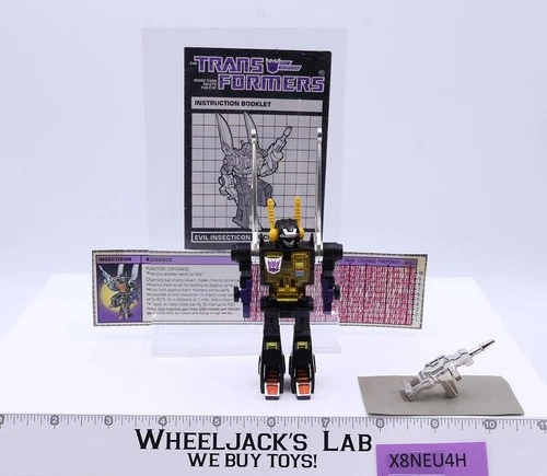 Kickback 100% Complete NEAR MINT Vintage 1985 G1 Transformers Action Figure