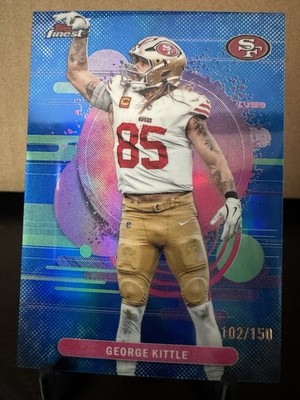 Topps 2025 Finest George Kittle 49ers Blue Refractor /150 PP-33