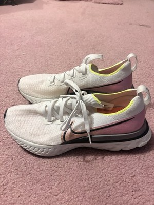 Nike React Infinity  FlyKnit  Men Running Shoes - #CD4372-004; Sz. 9.5; White