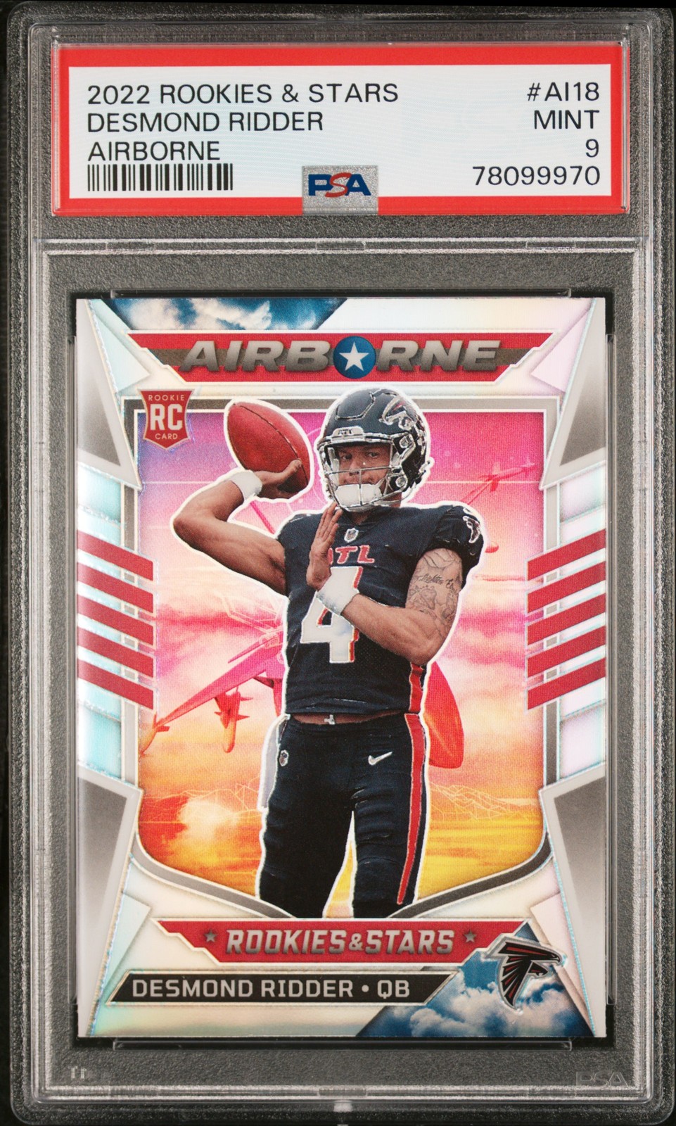 Desmond Ridder Panini Rookies & Stars Airborne #AI18 Base