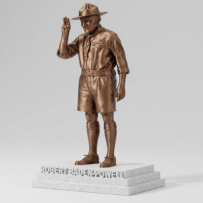 Robert Baden-Powell Founder of the Scout Movement 25cm Bronze Effect Statue