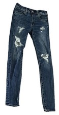 American Eagle Outfitters Super Stretch Hi-Rise Distressed Denim Jegging Size 4